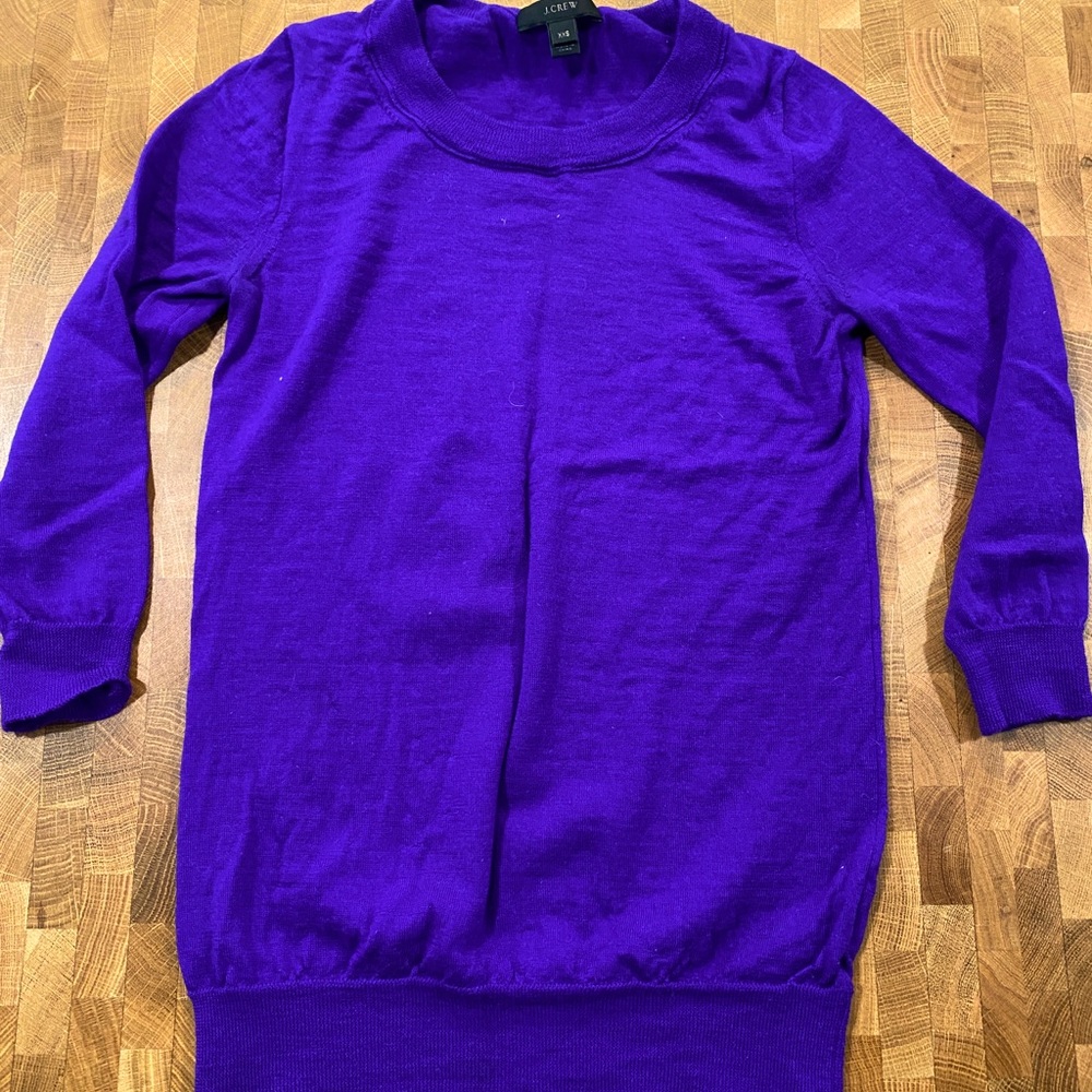 J Crew XXS 100% wool shirt